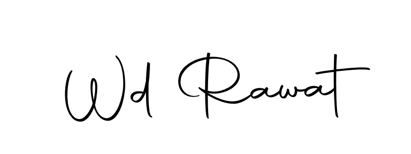 The best way (Autography-DOLnW) to make a short signature is to pick only two or three words in your name. The name Wd Rawat include a total of six letters. For converting this name. Wd Rawat signature style 10 images and pictures png