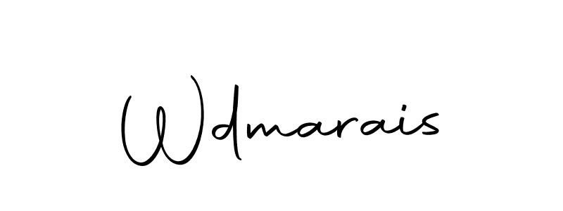 Create a beautiful signature design for name Wdmarais. With this signature (Autography-DOLnW) fonts, you can make a handwritten signature for free. Wdmarais signature style 10 images and pictures png