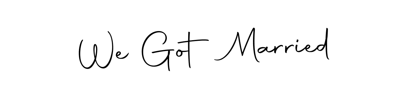 Once you've used our free online signature maker to create your best signature Autography-DOLnW style, it's time to enjoy all of the benefits that We Got Married name signing documents. We Got Married signature style 10 images and pictures png