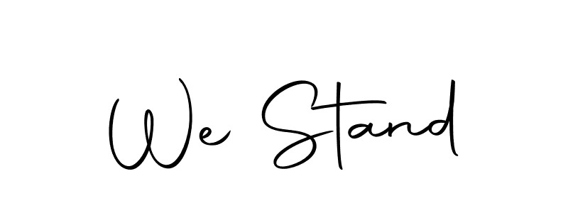 We Stand stylish signature style. Best Handwritten Sign (Autography-DOLnW) for my name. Handwritten Signature Collection Ideas for my name We Stand. We Stand signature style 10 images and pictures png