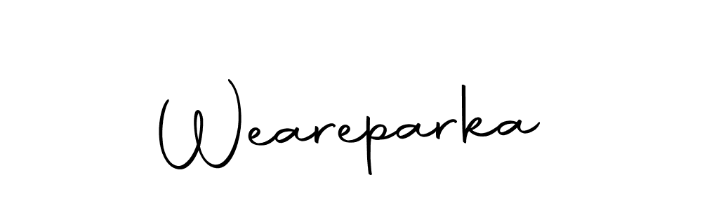 How to make Weareparka signature? Autography-DOLnW is a professional autograph style. Create handwritten signature for Weareparka name. Weareparka signature style 10 images and pictures png