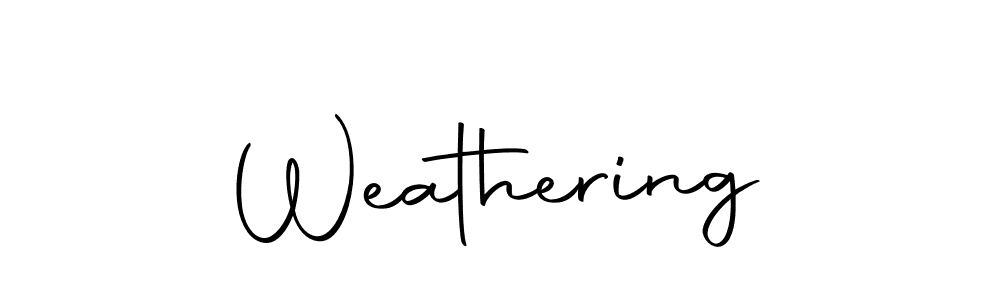 Create a beautiful signature design for name Weathering. With this signature (Autography-DOLnW) fonts, you can make a handwritten signature for free. Weathering signature style 10 images and pictures png