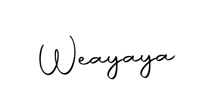 Weayaya stylish signature style. Best Handwritten Sign (Autography-DOLnW) for my name. Handwritten Signature Collection Ideas for my name Weayaya. Weayaya signature style 10 images and pictures png