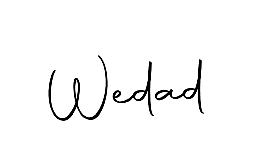 Wedad stylish signature style. Best Handwritten Sign (Autography-DOLnW) for my name. Handwritten Signature Collection Ideas for my name Wedad. Wedad signature style 10 images and pictures png