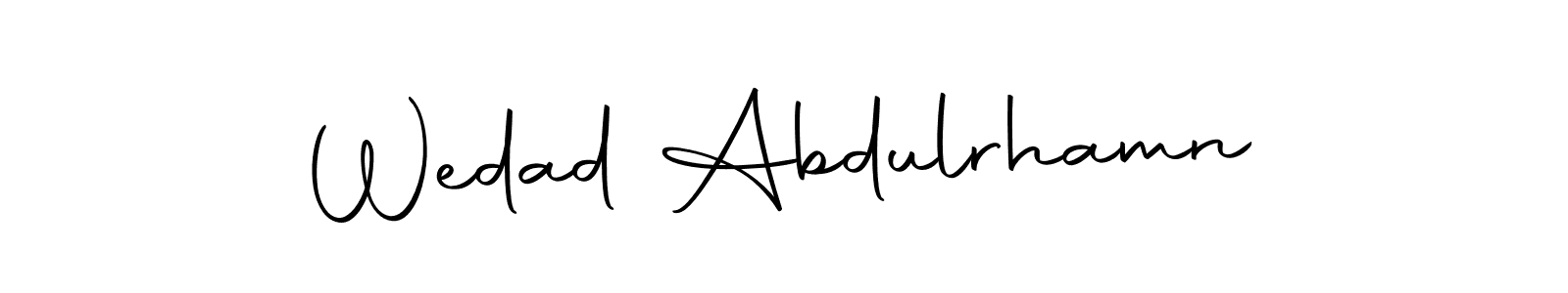 This is the best signature style for the Wedad Abdulrhamn name. Also you like these signature font (Autography-DOLnW). Mix name signature. Wedad Abdulrhamn signature style 10 images and pictures png