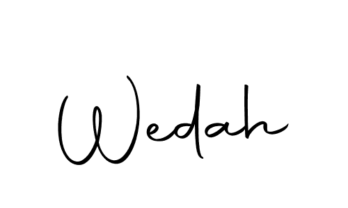 Create a beautiful signature design for name Wedah. With this signature (Autography-DOLnW) fonts, you can make a handwritten signature for free. Wedah signature style 10 images and pictures png