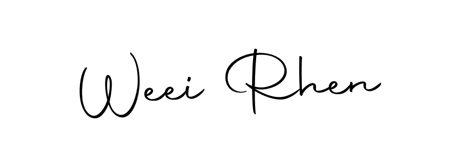 How to make Weei Rhen signature? Autography-DOLnW is a professional autograph style. Create handwritten signature for Weei Rhen name. Weei Rhen signature style 10 images and pictures png
