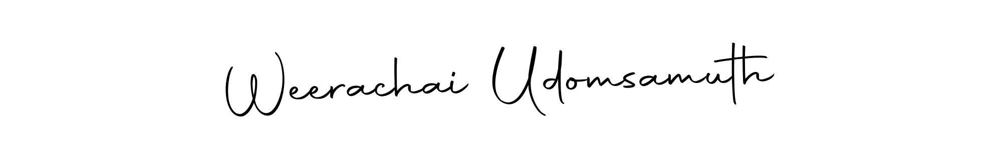 Here are the top 10 professional signature styles for the name Weerachai Udomsamuth. These are the best autograph styles you can use for your name. Weerachai Udomsamuth signature style 10 images and pictures png