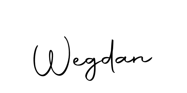 Make a beautiful signature design for name Wegdan. With this signature (Autography-DOLnW) style, you can create a handwritten signature for free. Wegdan signature style 10 images and pictures png