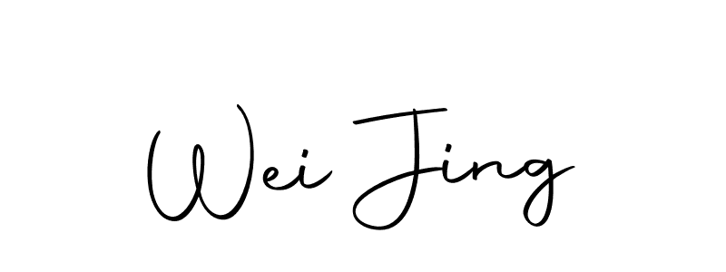 Wei Jing stylish signature style. Best Handwritten Sign (Autography-DOLnW) for my name. Handwritten Signature Collection Ideas for my name Wei Jing. Wei Jing signature style 10 images and pictures png