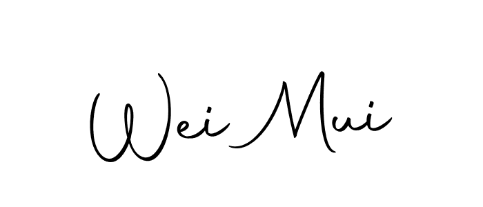 Design your own signature with our free online signature maker. With this signature software, you can create a handwritten (Autography-DOLnW) signature for name Wei Mui. Wei Mui signature style 10 images and pictures png
