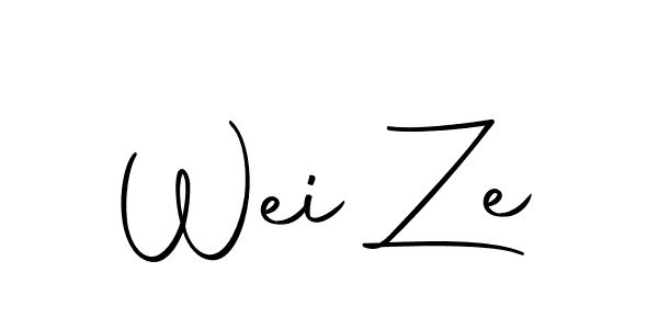 You should practise on your own different ways (Autography-DOLnW) to write your name (Wei Ze) in signature. don't let someone else do it for you. Wei Ze signature style 10 images and pictures png