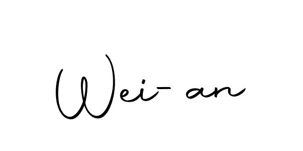 It looks lik you need a new signature style for name Wei-an. Design unique handwritten (Autography-DOLnW) signature with our free signature maker in just a few clicks. Wei-an signature style 10 images and pictures png