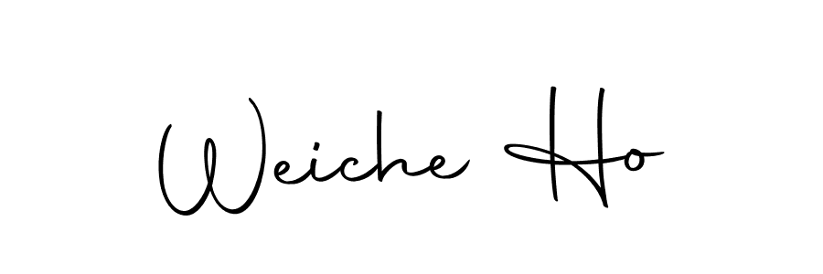 Weiche Ho stylish signature style. Best Handwritten Sign (Autography-DOLnW) for my name. Handwritten Signature Collection Ideas for my name Weiche Ho. Weiche Ho signature style 10 images and pictures png