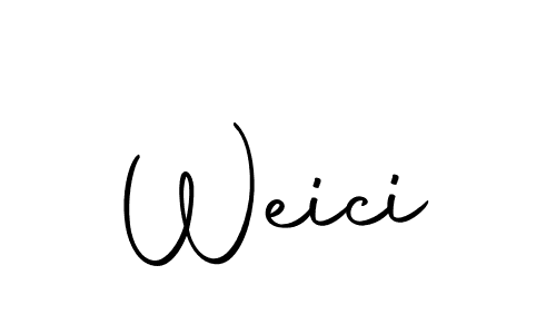 Make a beautiful signature design for name Weici. Use this online signature maker to create a handwritten signature for free. Weici signature style 10 images and pictures png