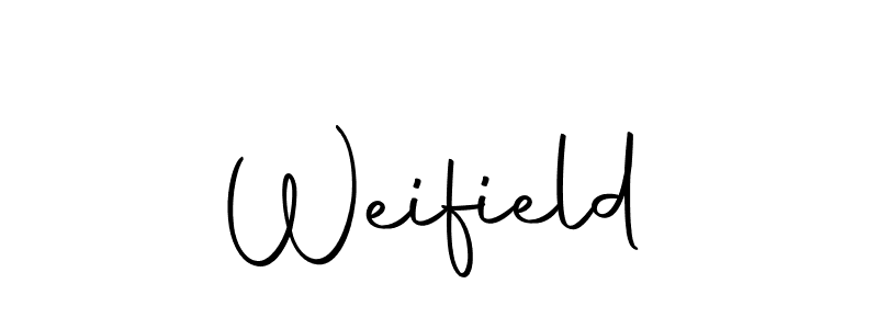 Design your own signature with our free online signature maker. With this signature software, you can create a handwritten (Autography-DOLnW) signature for name Weifield. Weifield signature style 10 images and pictures png