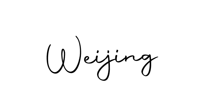 Design your own signature with our free online signature maker. With this signature software, you can create a handwritten (Autography-DOLnW) signature for name Weijing. Weijing signature style 10 images and pictures png