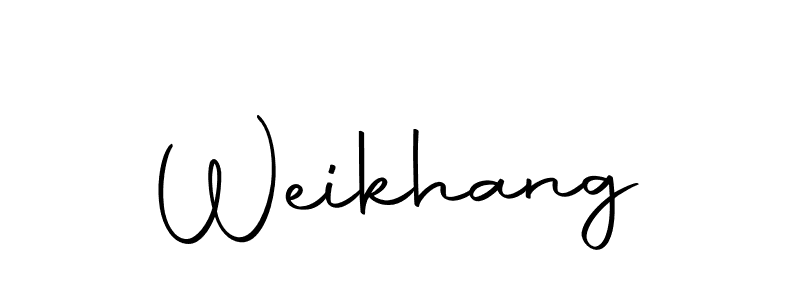 Use a signature maker to create a handwritten signature online. With this signature software, you can design (Autography-DOLnW) your own signature for name Weikhang. Weikhang signature style 10 images and pictures png