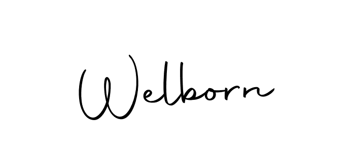 Make a beautiful signature design for name Welborn. Use this online signature maker to create a handwritten signature for free. Welborn signature style 10 images and pictures png