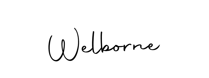 You should practise on your own different ways (Autography-DOLnW) to write your name (Welborne) in signature. don't let someone else do it for you. Welborne signature style 10 images and pictures png