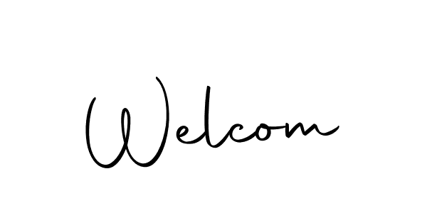 Make a beautiful signature design for name Welcom. With this signature (Autography-DOLnW) style, you can create a handwritten signature for free. Welcom signature style 10 images and pictures png