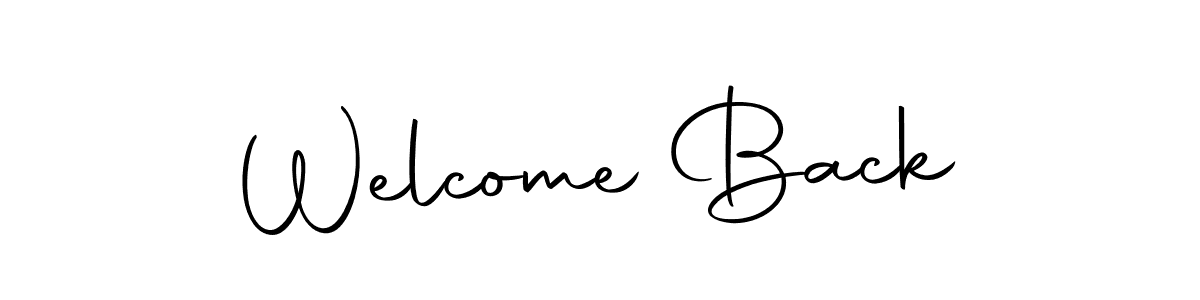 Make a beautiful signature design for name Welcome Back. Use this online signature maker to create a handwritten signature for free. Welcome Back signature style 10 images and pictures png