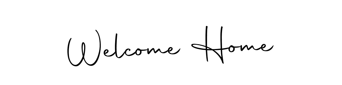 Use a signature maker to create a handwritten signature online. With this signature software, you can design (Autography-DOLnW) your own signature for name Welcome Home. Welcome Home signature style 10 images and pictures png