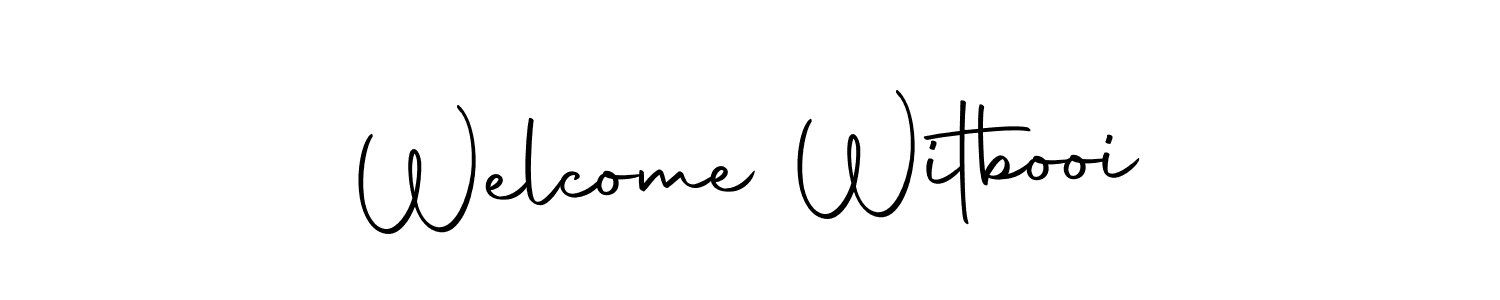 The best way (Autography-DOLnW) to make a short signature is to pick only two or three words in your name. The name Welcome Witbooi include a total of six letters. For converting this name. Welcome Witbooi signature style 10 images and pictures png