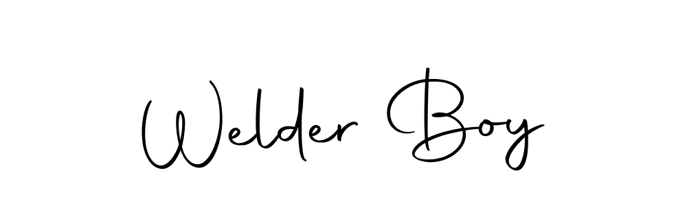 Create a beautiful signature design for name Welder Boy. With this signature (Autography-DOLnW) fonts, you can make a handwritten signature for free. Welder Boy signature style 10 images and pictures png