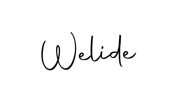 Autography-DOLnW is a professional signature style that is perfect for those who want to add a touch of class to their signature. It is also a great choice for those who want to make their signature more unique. Get Welide name to fancy signature for free. Welide signature style 10 images and pictures png
