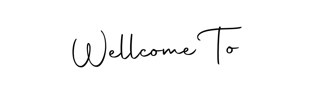 You should practise on your own different ways (Autography-DOLnW) to write your name (Wellcome To) in signature. don't let someone else do it for you. Wellcome To signature style 10 images and pictures png