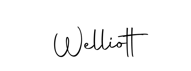 Welliott stylish signature style. Best Handwritten Sign (Autography-DOLnW) for my name. Handwritten Signature Collection Ideas for my name Welliott. Welliott signature style 10 images and pictures png