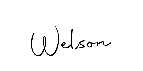 Use a signature maker to create a handwritten signature online. With this signature software, you can design (Autography-DOLnW) your own signature for name Welson. Welson signature style 10 images and pictures png