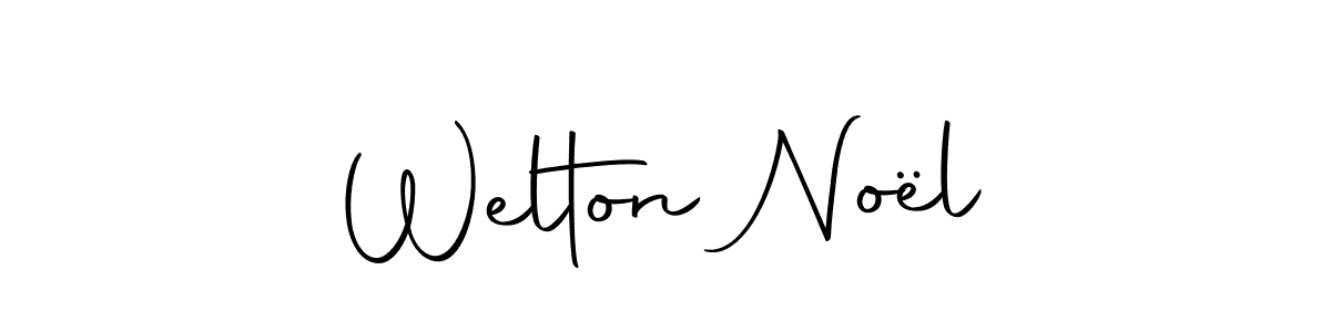 Welton Noël stylish signature style. Best Handwritten Sign (Autography-DOLnW) for my name. Handwritten Signature Collection Ideas for my name Welton Noël. Welton Noël signature style 10 images and pictures png