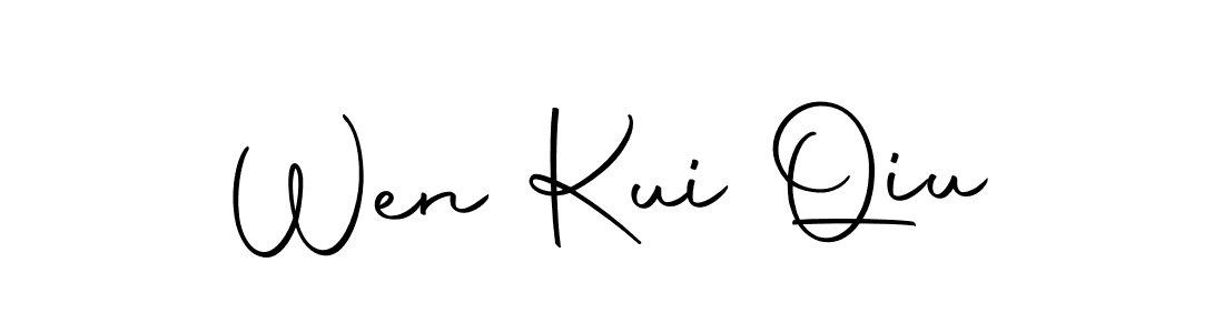 You should practise on your own different ways (Autography-DOLnW) to write your name (Wen Kui Qiu) in signature. don't let someone else do it for you. Wen Kui Qiu signature style 10 images and pictures png