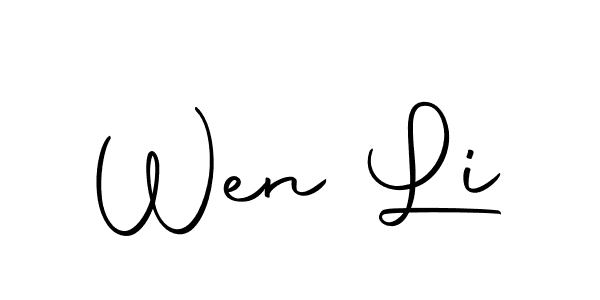 Design your own signature with our free online signature maker. With this signature software, you can create a handwritten (Autography-DOLnW) signature for name Wen Li. Wen Li signature style 10 images and pictures png