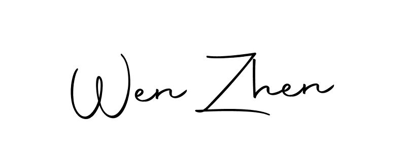 How to make Wen Zhen signature? Autography-DOLnW is a professional autograph style. Create handwritten signature for Wen Zhen name. Wen Zhen signature style 10 images and pictures png