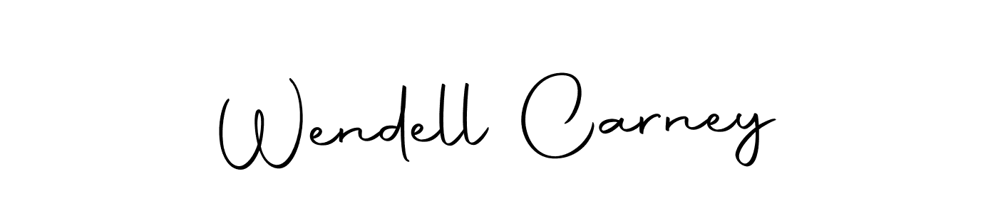 Make a beautiful signature design for name Wendell Carney. Use this online signature maker to create a handwritten signature for free. Wendell Carney signature style 10 images and pictures png