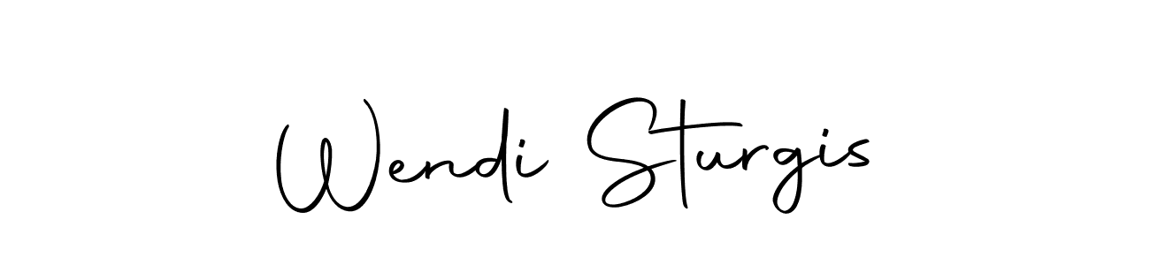 Make a beautiful signature design for name Wendi Sturgis. Use this online signature maker to create a handwritten signature for free. Wendi Sturgis signature style 10 images and pictures png