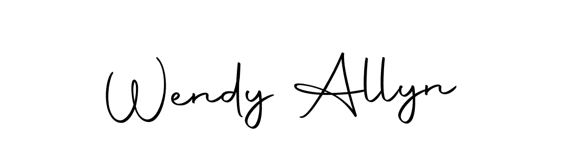 How to make Wendy Allyn signature? Autography-DOLnW is a professional autograph style. Create handwritten signature for Wendy Allyn name. Wendy Allyn signature style 10 images and pictures png