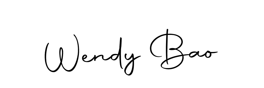 The best way (Autography-DOLnW) to make a short signature is to pick only two or three words in your name. The name Wendy Bao include a total of six letters. For converting this name. Wendy Bao signature style 10 images and pictures png