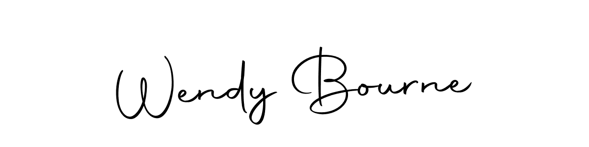 You should practise on your own different ways (Autography-DOLnW) to write your name (Wendy Bourne) in signature. don't let someone else do it for you. Wendy Bourne signature style 10 images and pictures png