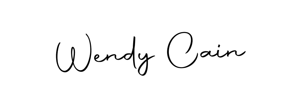 You should practise on your own different ways (Autography-DOLnW) to write your name (Wendy Cain) in signature. don't let someone else do it for you. Wendy Cain signature style 10 images and pictures png