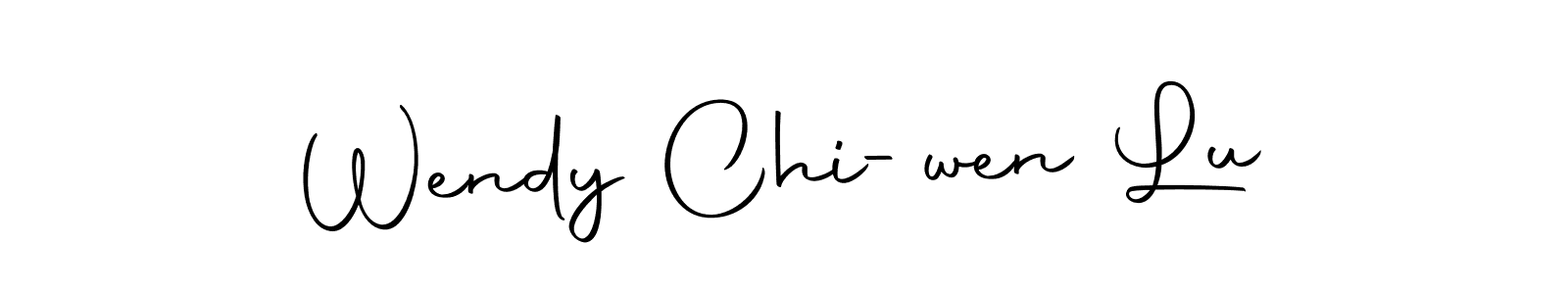 Use a signature maker to create a handwritten signature online. With this signature software, you can design (Autography-DOLnW) your own signature for name Wendy Chi-wen Lu. Wendy Chi-wen Lu signature style 10 images and pictures png