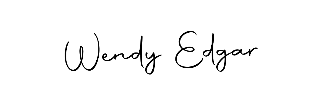 How to make Wendy Edgar name signature. Use Autography-DOLnW style for creating short signs online. This is the latest handwritten sign. Wendy Edgar signature style 10 images and pictures png