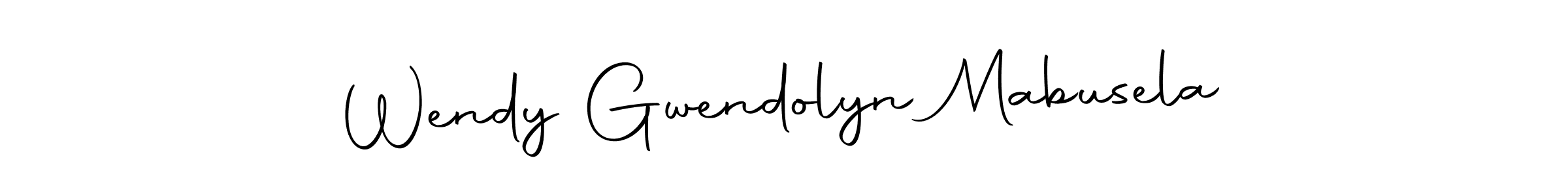 Use a signature maker to create a handwritten signature online. With this signature software, you can design (Autography-DOLnW) your own signature for name Wendy Gwendolyn Mabusela. Wendy Gwendolyn Mabusela signature style 10 images and pictures png