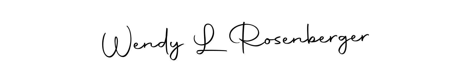 Also we have Wendy L Rosenberger name is the best signature style. Create professional handwritten signature collection using Autography-DOLnW autograph style. Wendy L Rosenberger signature style 10 images and pictures png