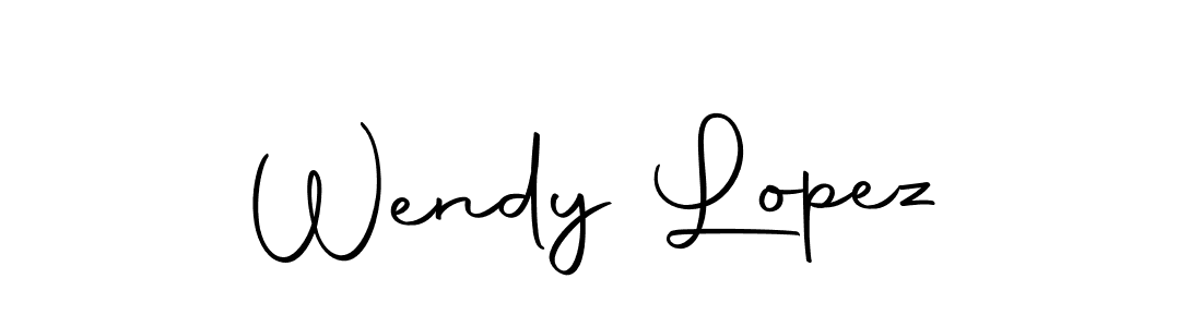 Make a beautiful signature design for name Wendy Lopez. With this signature (Autography-DOLnW) style, you can create a handwritten signature for free. Wendy Lopez signature style 10 images and pictures png