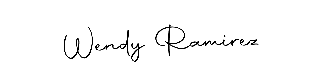 How to make Wendy Ramirez name signature. Use Autography-DOLnW style for creating short signs online. This is the latest handwritten sign. Wendy Ramirez signature style 10 images and pictures png