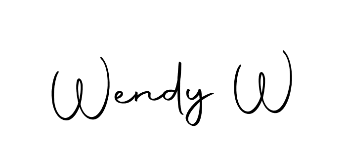 Make a beautiful signature design for name Wendy W. With this signature (Autography-DOLnW) style, you can create a handwritten signature for free. Wendy W signature style 10 images and pictures png
